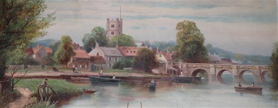 George Whyatt, oil on canvas, Henley on Thames(-)
